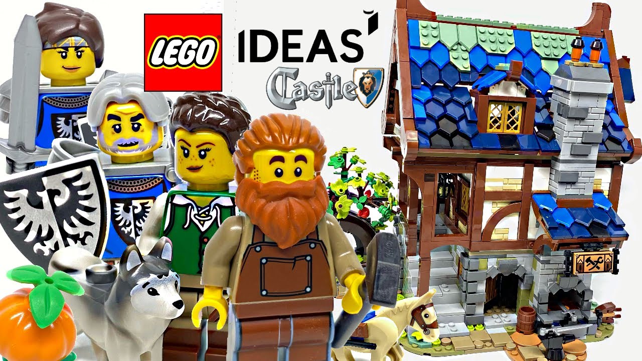 LEGO Ideas Medieval Blacksmith Review! 2021 Set 21325! - Brickhubs