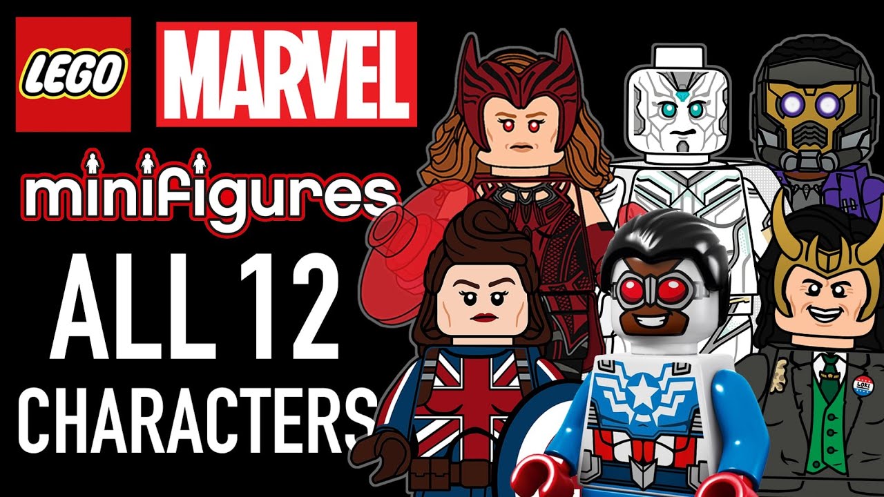 LEGO Marvel Disney Plus Minifigures Series - All 12 Characters ...