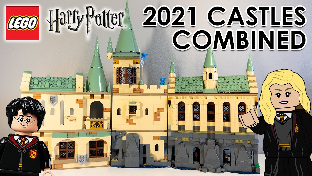 LEGO Harry Potter 2021 Hogwarts Castles Combined! (5+ Display Options ...