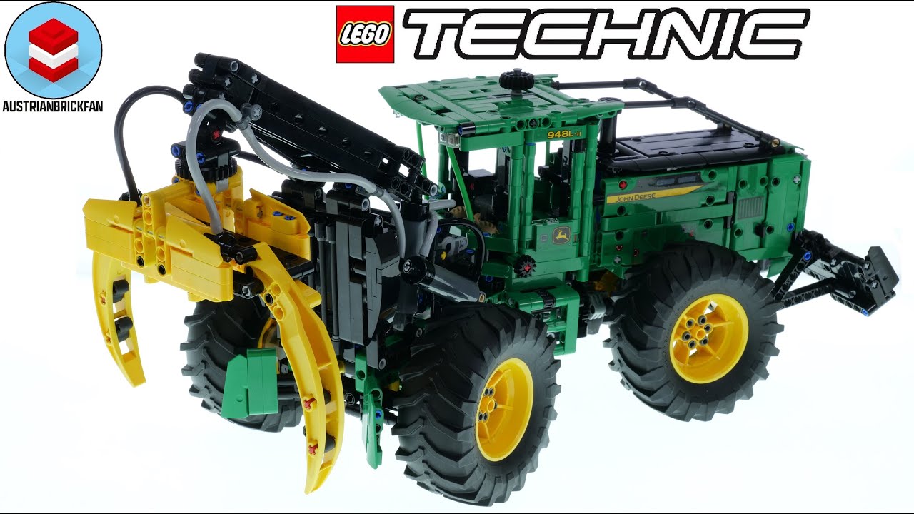 LEGO Technic 42157 John Deere 948L II Skidder - LEGO Speed Build Review ...