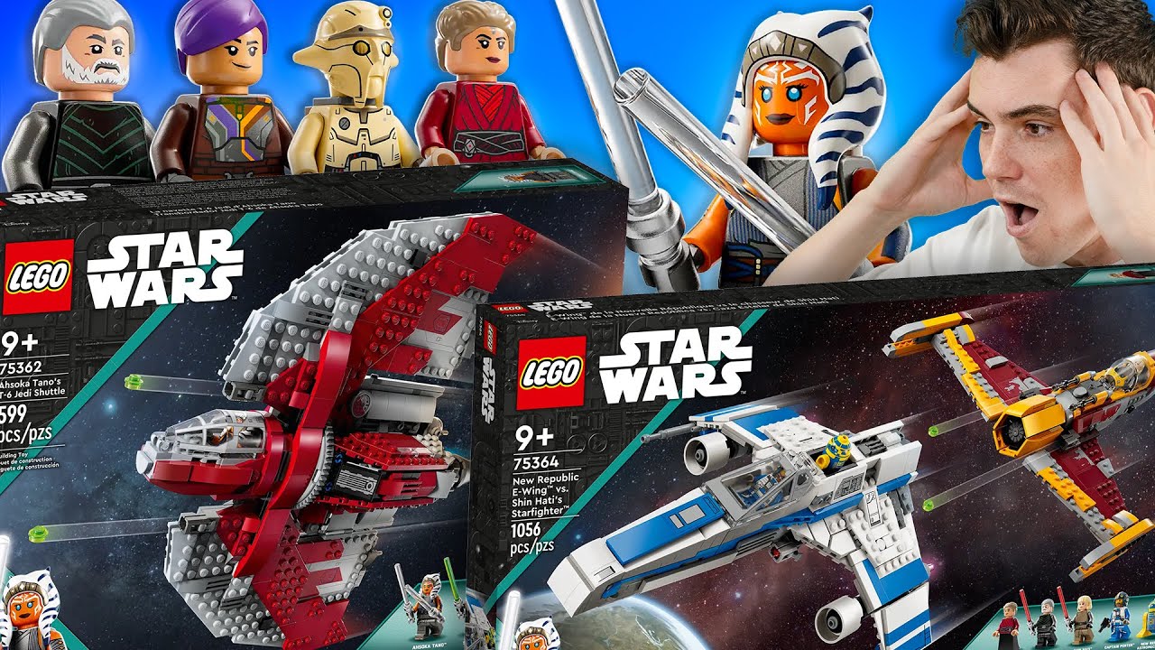 NEW LEGO STAR WARS AHSOKA 2023 SETS! (Ahoska's T-6 Shuttle, E-Wing ...